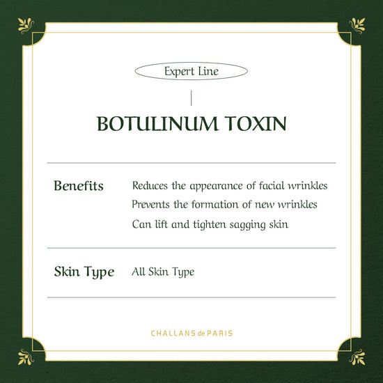 (Hello 2024) EXPERT BOTULINUM TOXIN SERIES (Botulinum Toxin Wrinkle Care Series) - Challans de Paris