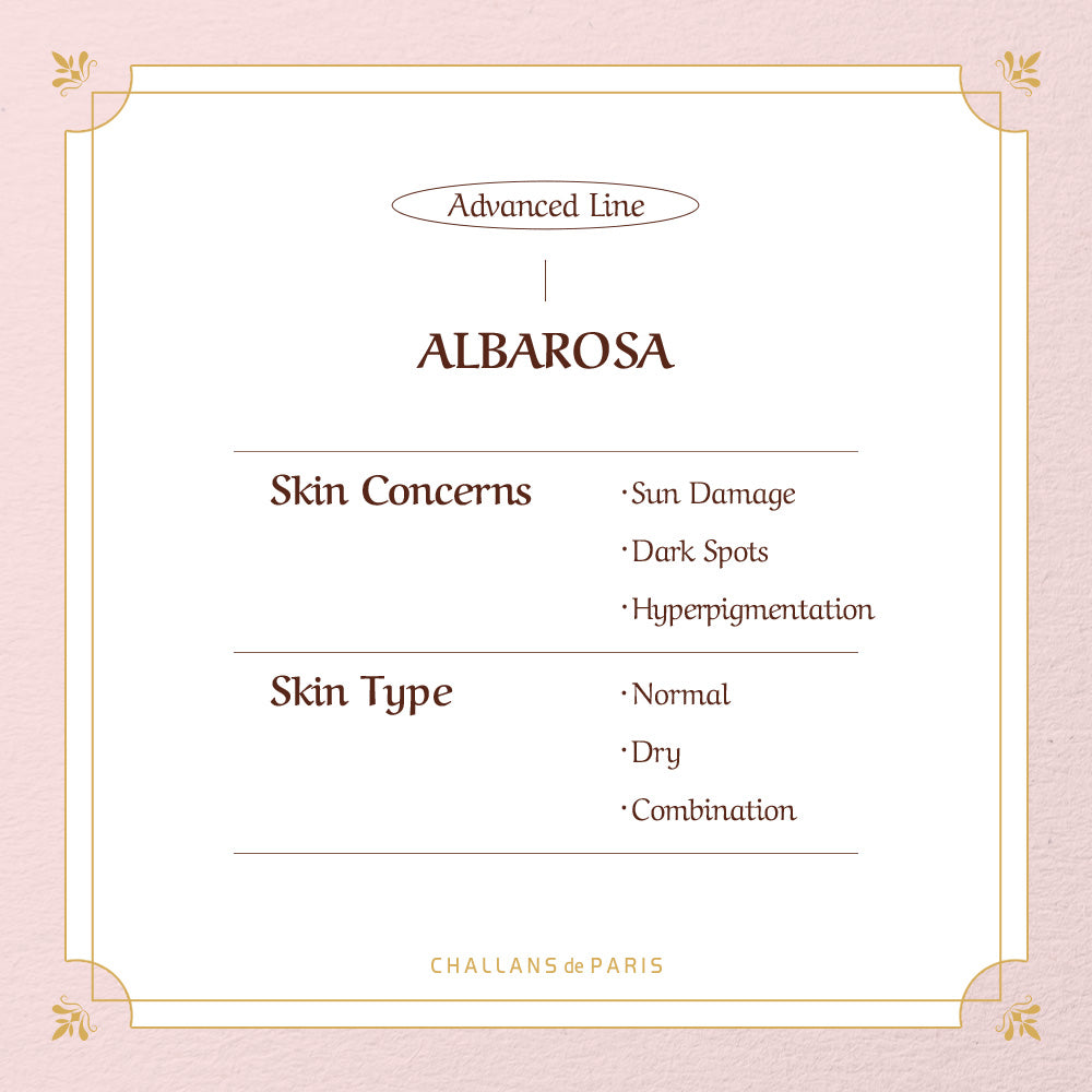 (Hello 2024) CREME de ALBAROSA ADVANCED (Sun damage/Dark spot care) - Challans de Paris