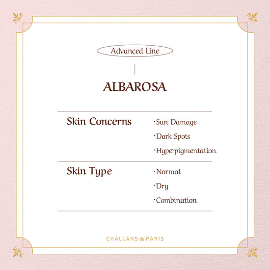 (Hello 2024) ALBAROSA COMPLETE SERIES + Pad (Sun damage/Dark spot care) - Challans de Paris