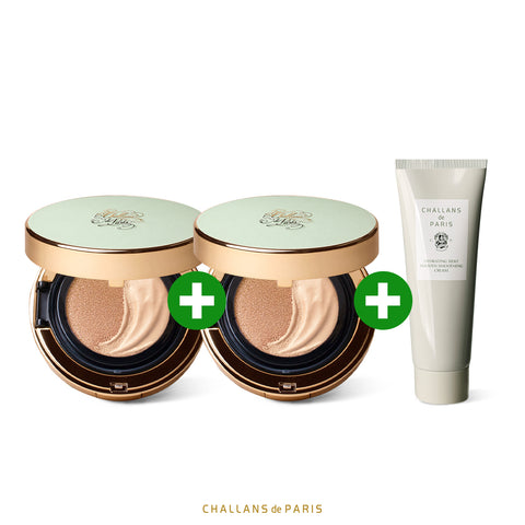 Flawless Makeup Set | 2x Cushion + Hydrating Cream – Challans de Paris