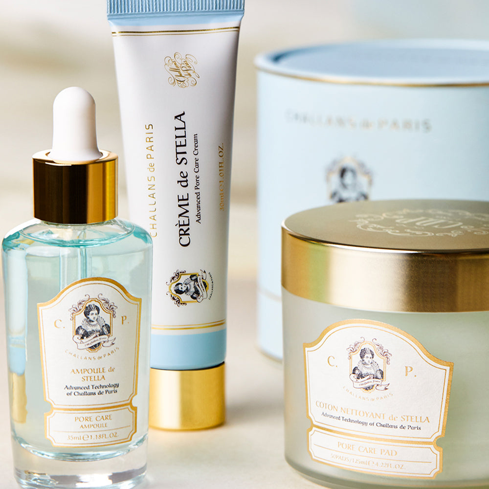 (~50% OFF) STELLA ESSENTIAL SERIES (Pore Care Pad, Ampoule, Creme) - Challans de Paris